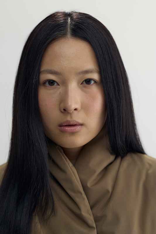 BÉRÉNICE KIMONO PADDED JACKET - light brown