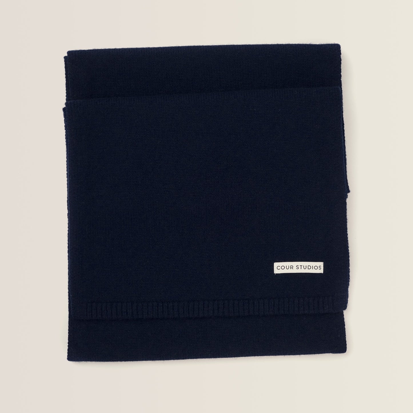 COLETTE KNITTED SCARF - navy