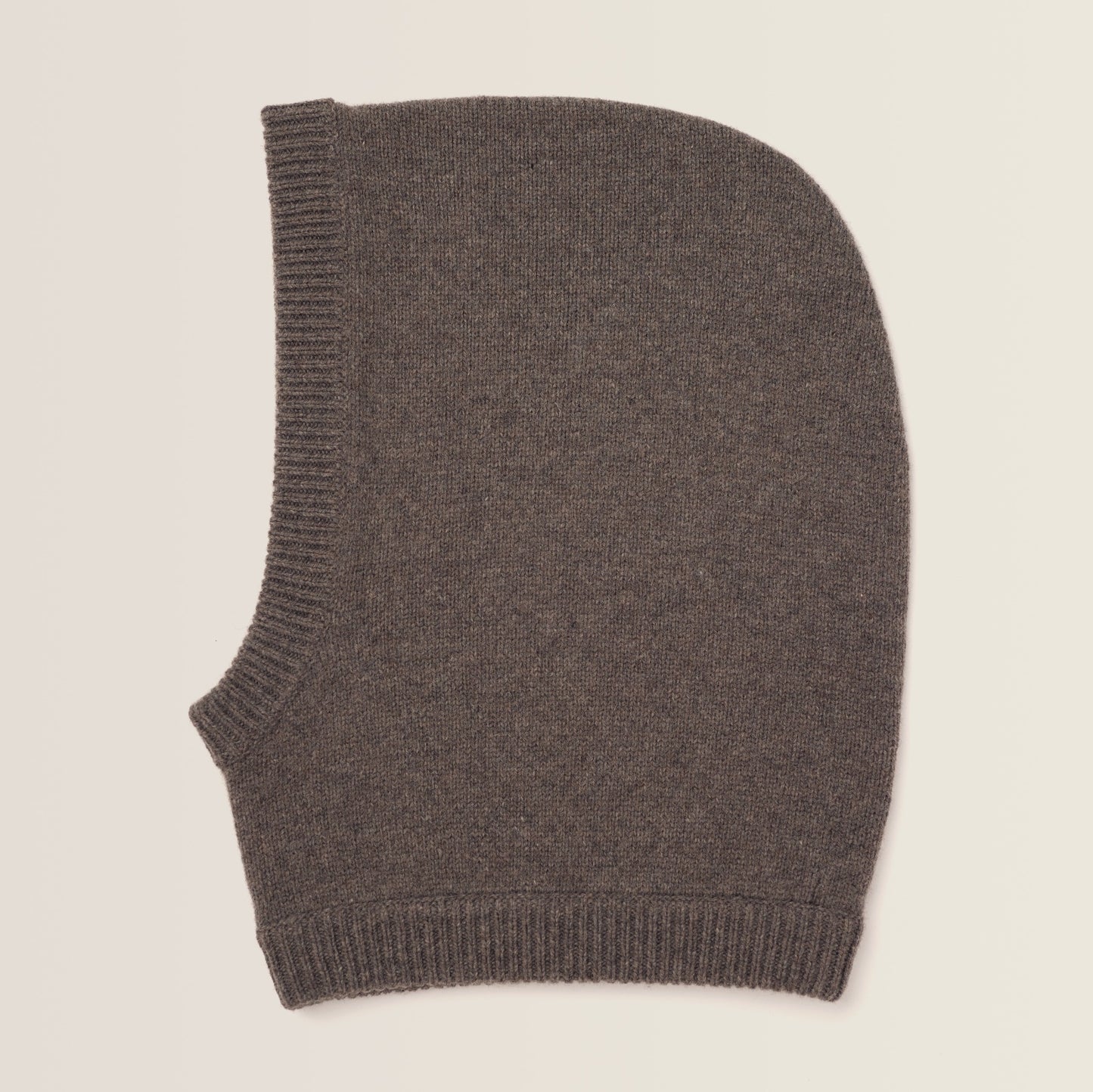 COLETTE KNITTED BALACLAVA - brown melange