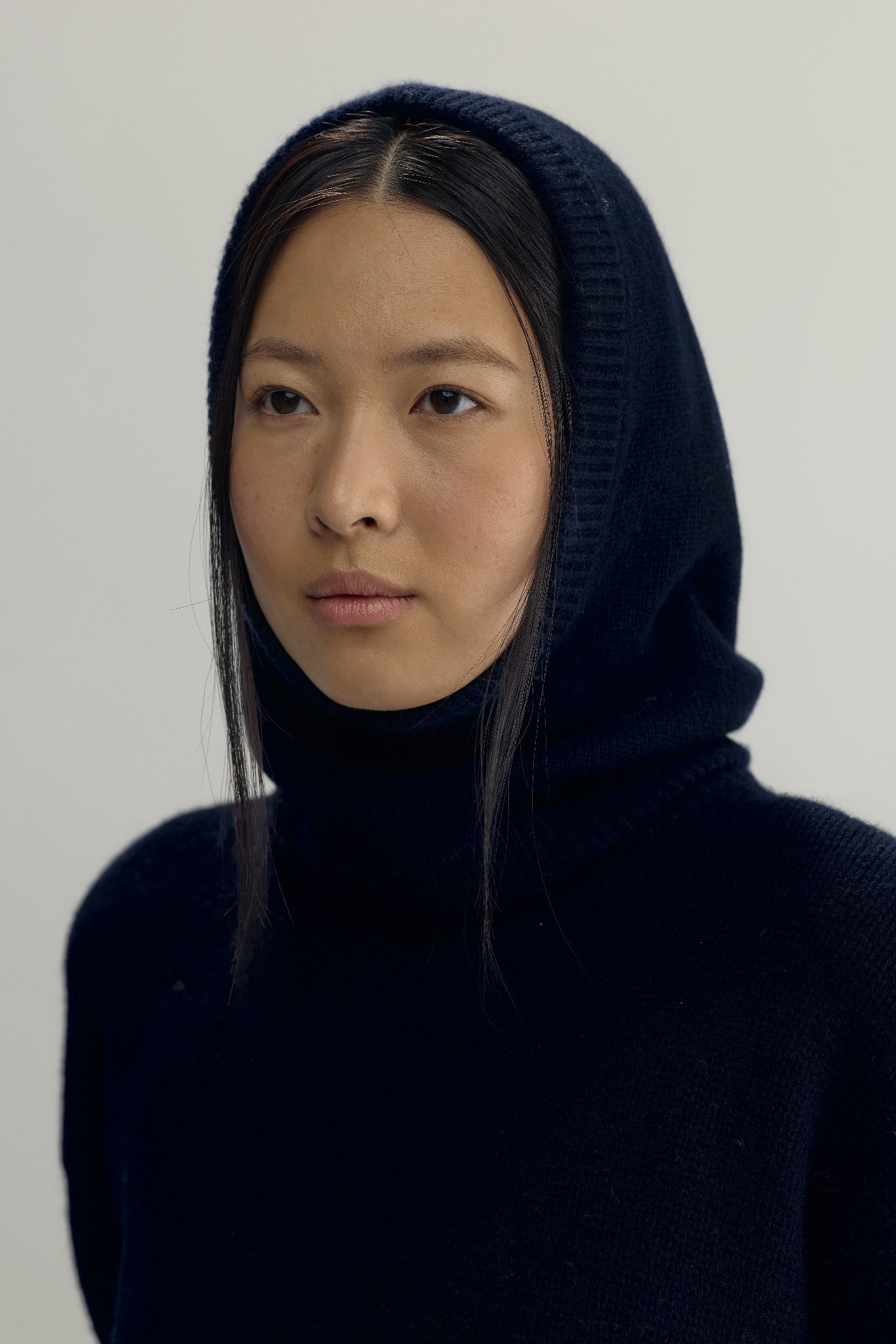 COLETTE KNITTED BALACLAVA - navy