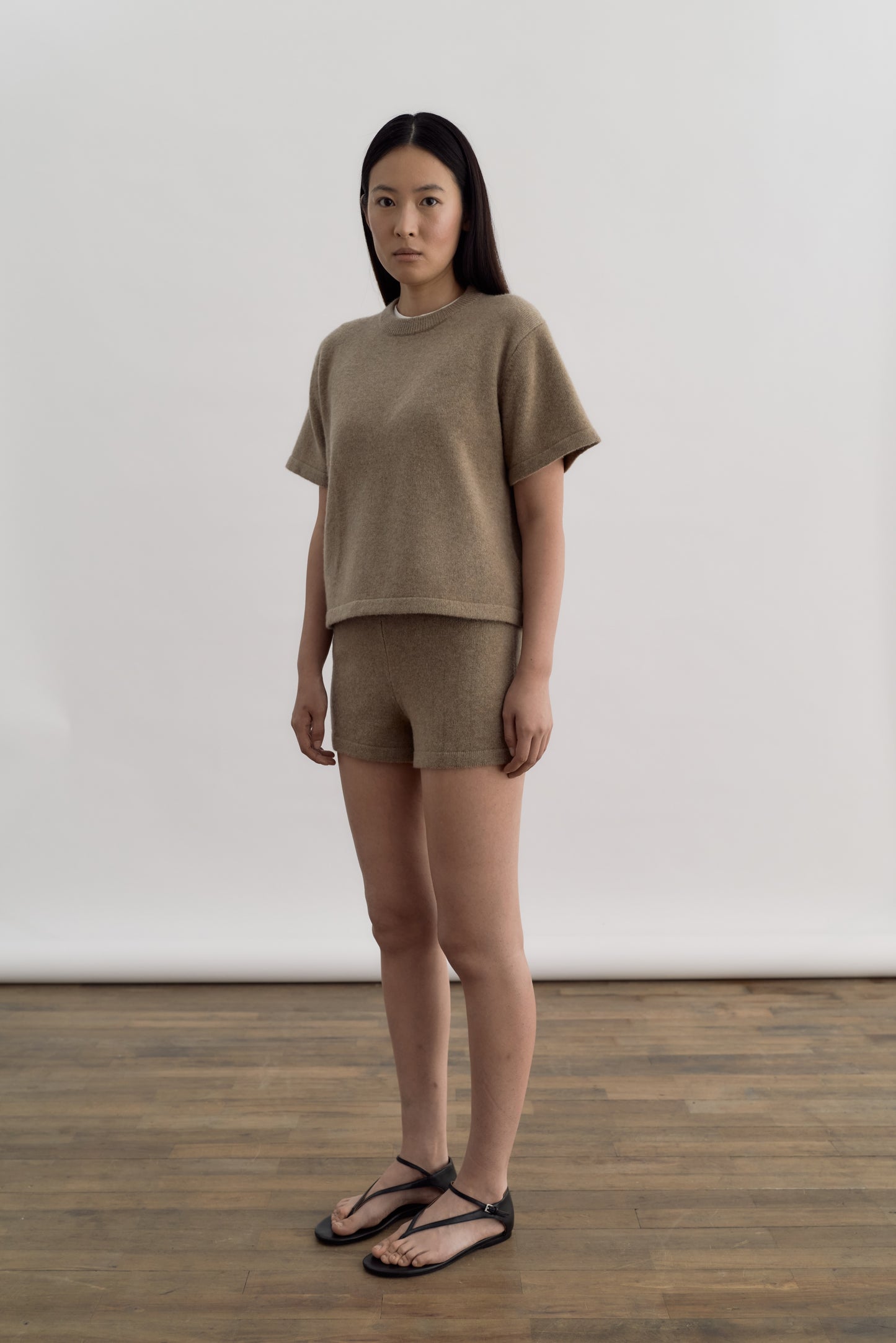 AMBRE KNITTED SS CREWNECK