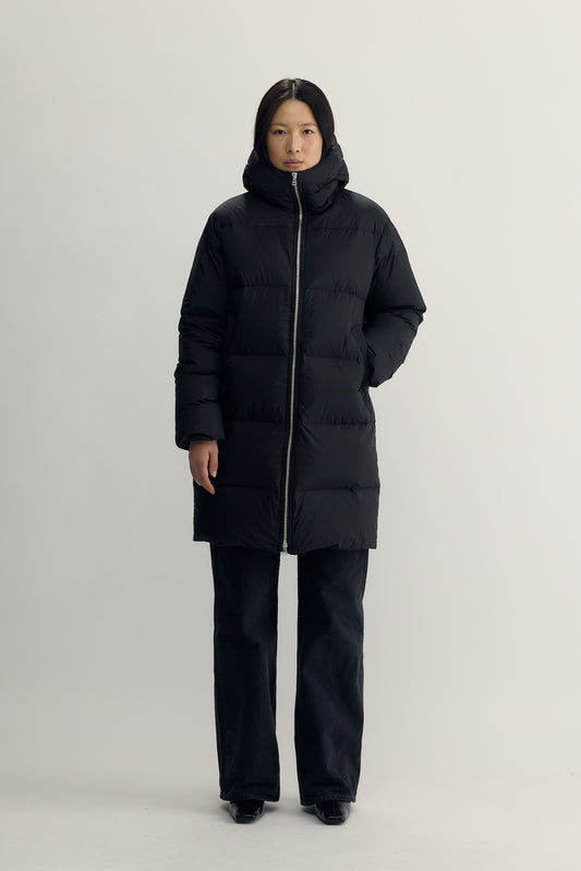 BRIGITTE MIDI DOWN PARKA - black