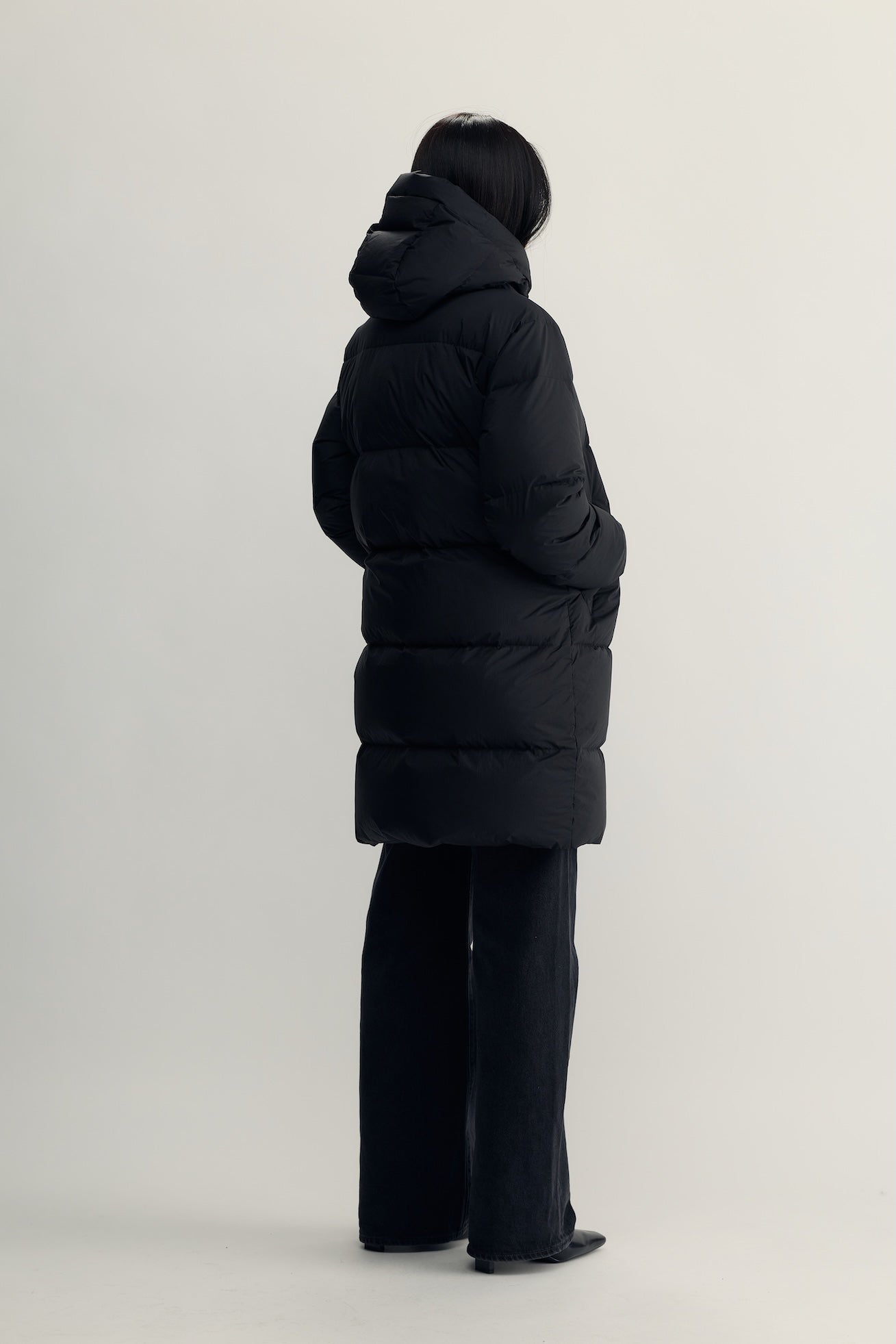BRIGITTE MIDI DOWN PARKA - black