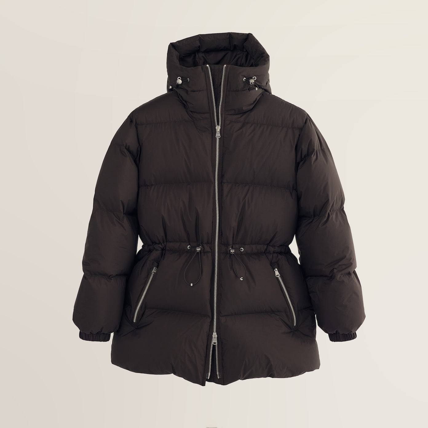 BERNADETTE DOWN JACKET - dark brown