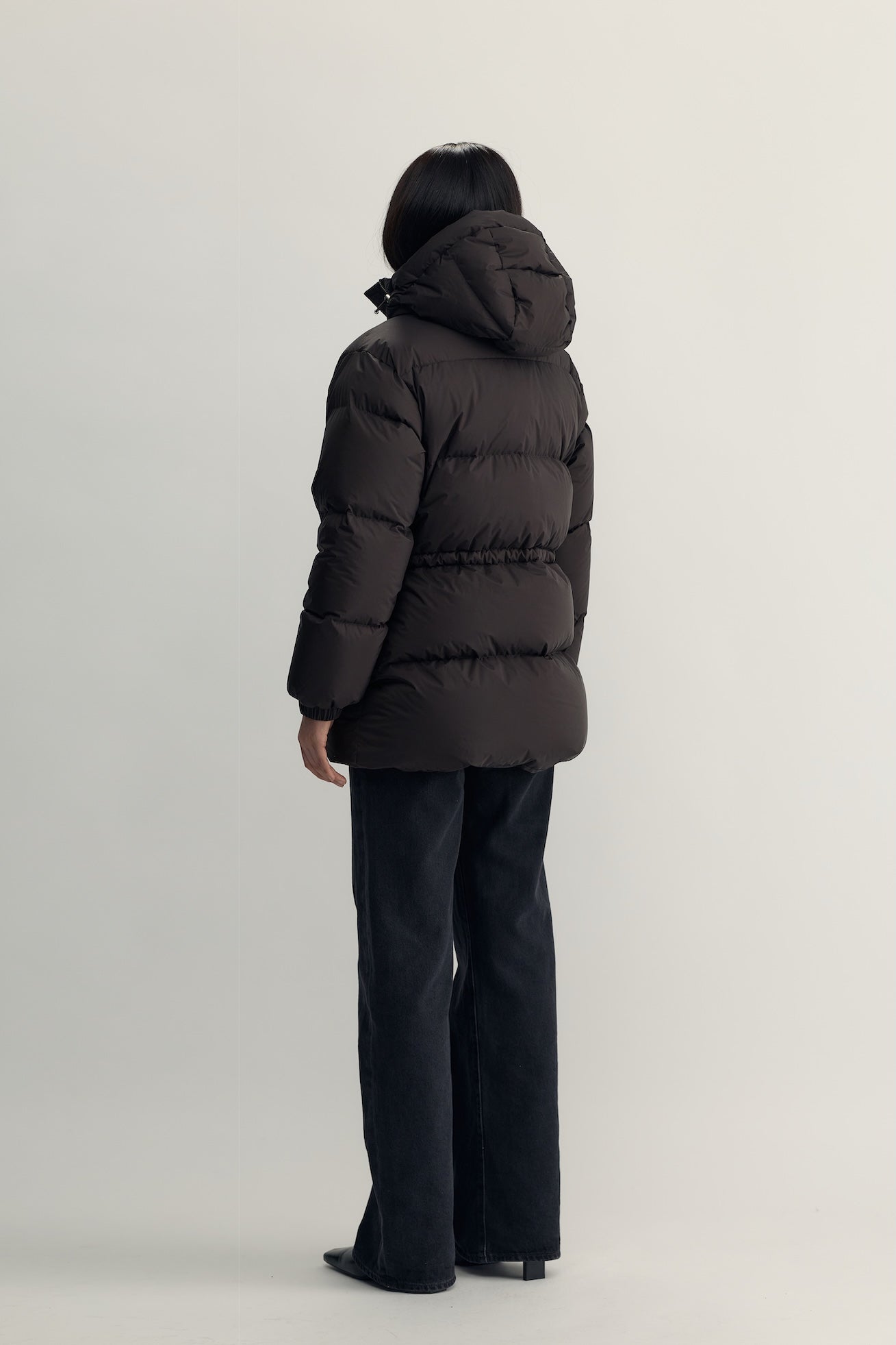 BERNADETTE DOWN JACKET - dark brown