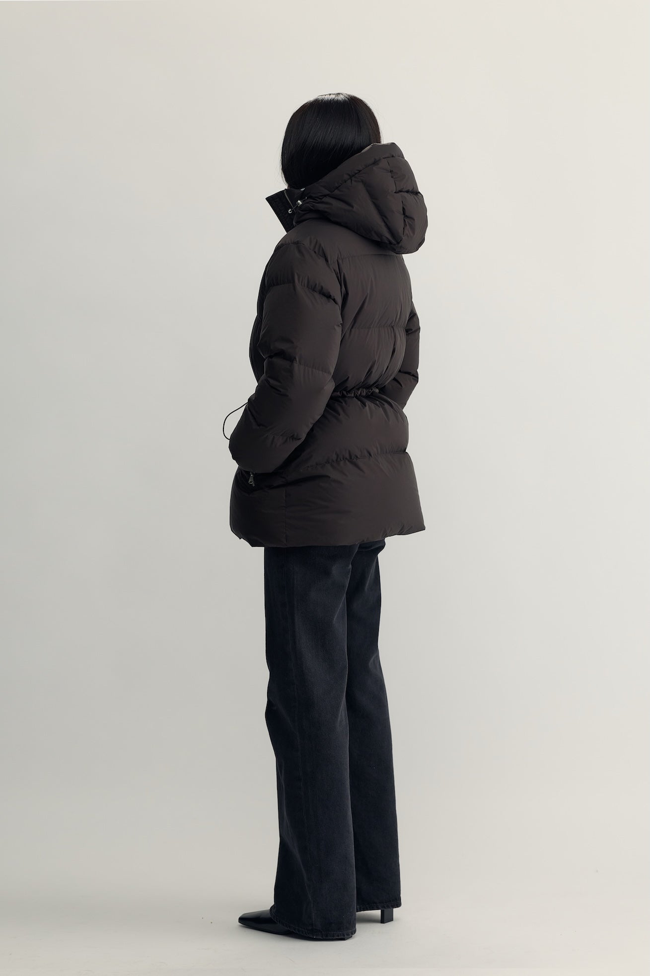 BERNADETTE DOWN JACKET - dark brown