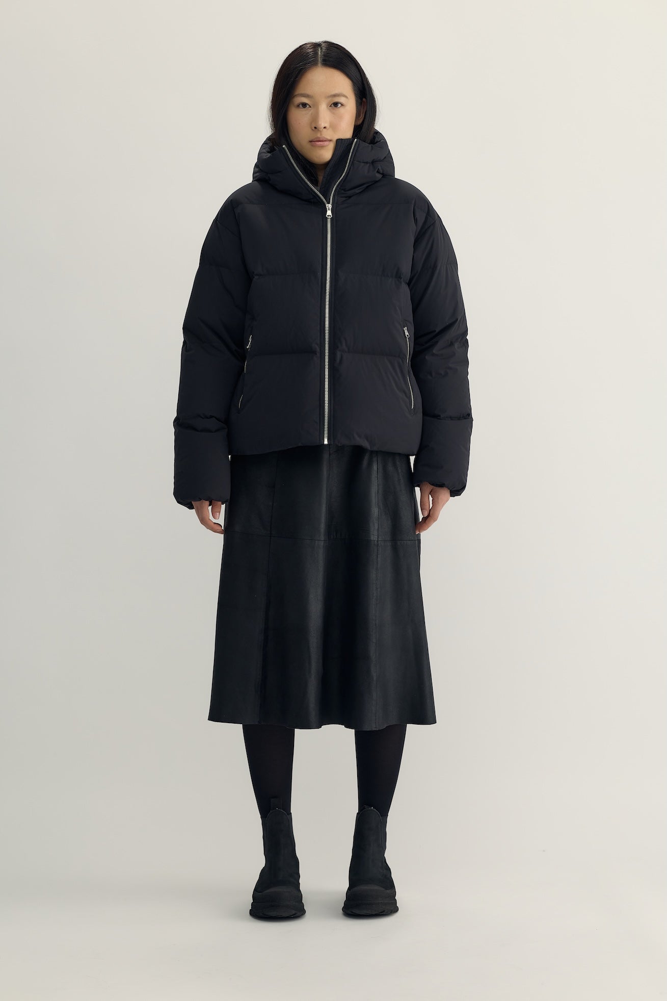 ÉDITH DOWN PUFFER JACKET - black