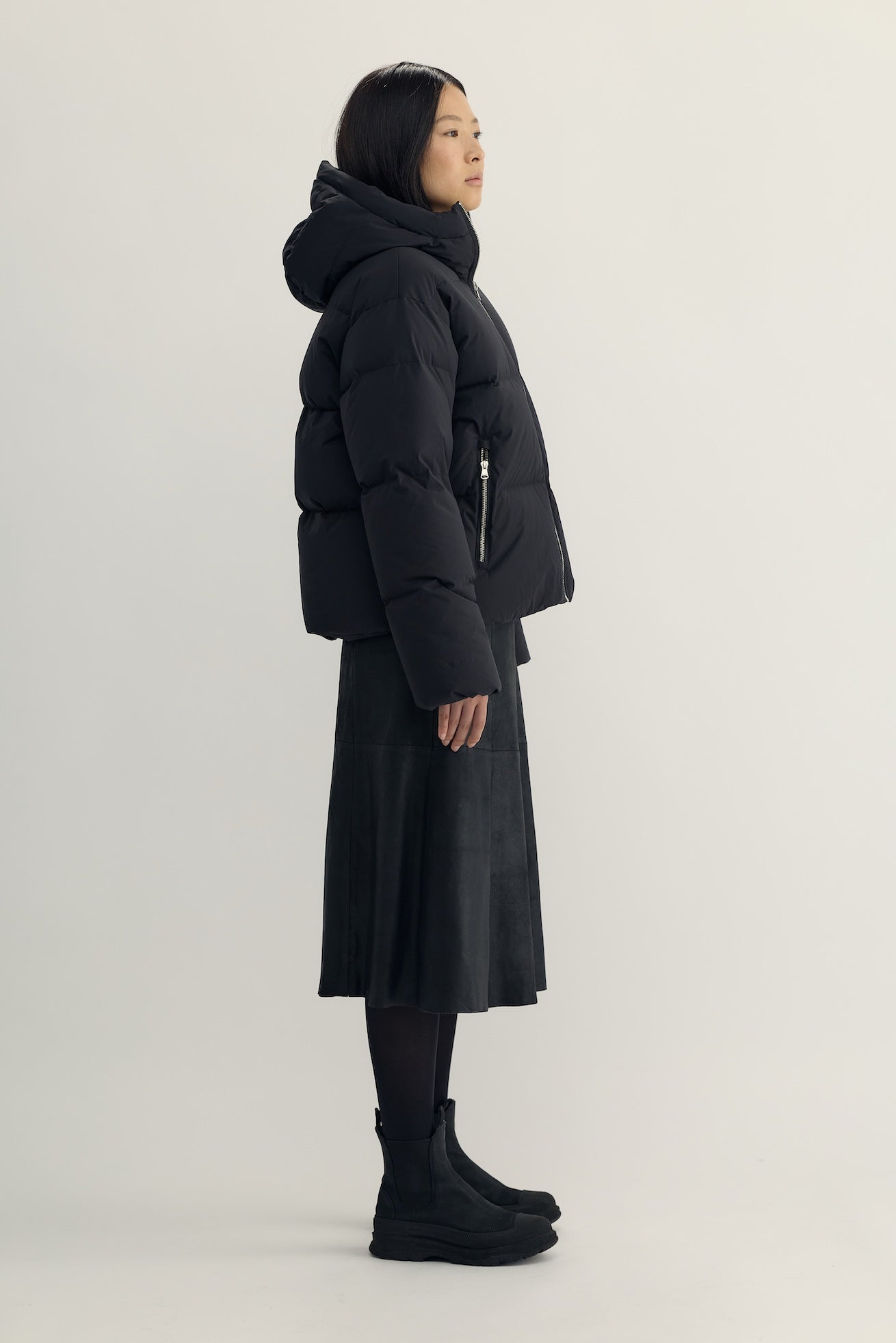 ÉDITH DOWN PUFFER JACKET - black