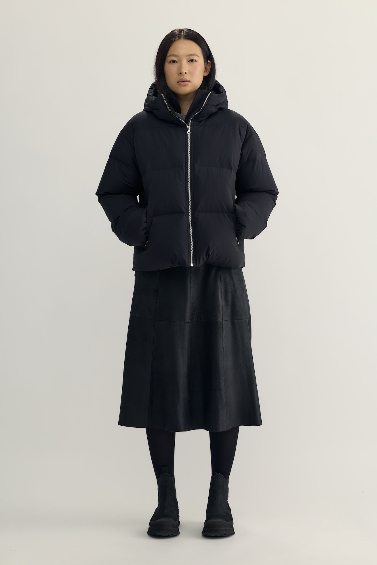ÉDITH DOWN PUFFER JACKET - black