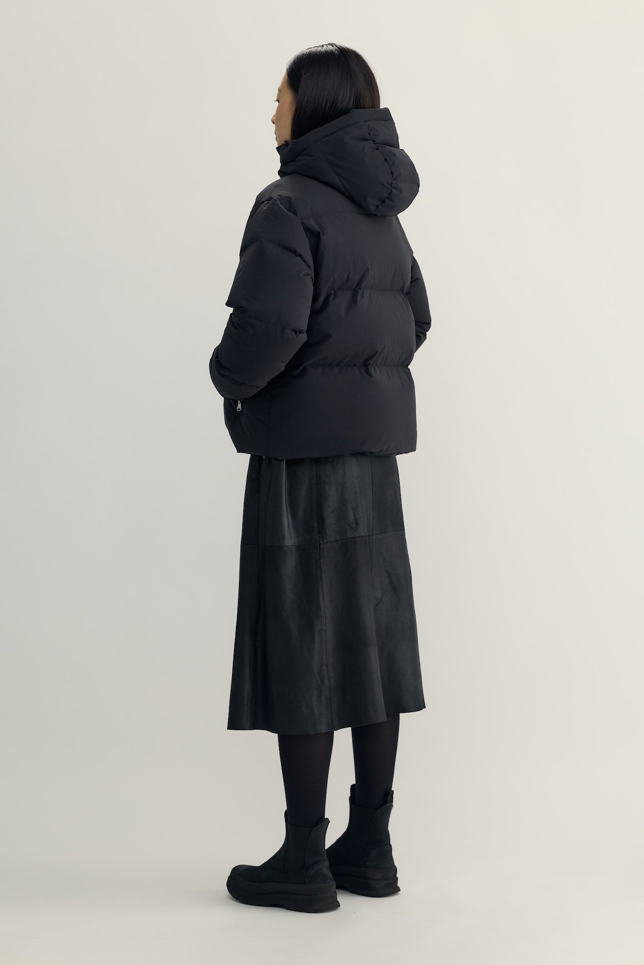 ÉDITH DOWN PUFFER JACKET - black