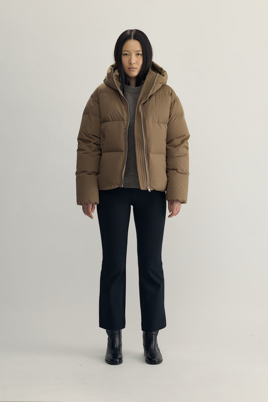 ÉDITH DOWN PUFFER JACKET - light brown