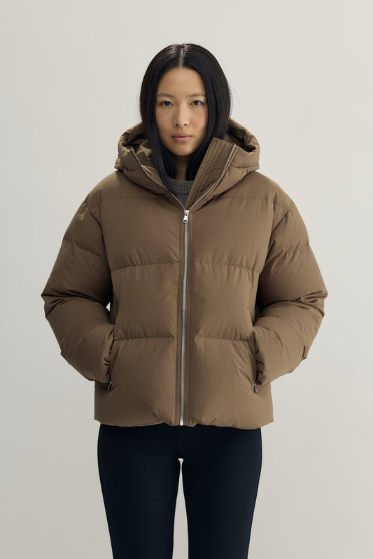 ÉDITH DOWN PUFFER JACKET - light brown