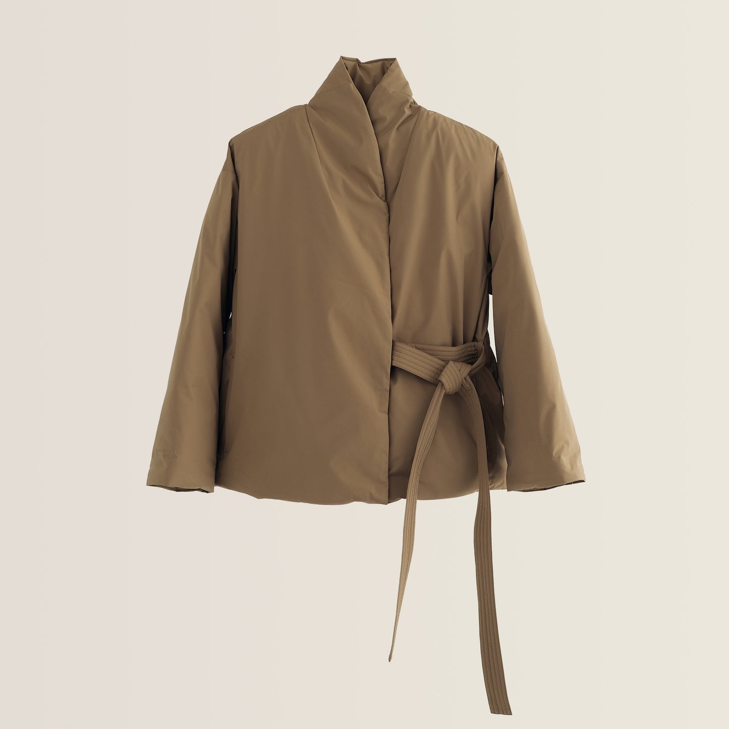 BÉRÉNICE KIMONO PADDED JACKET - light brown