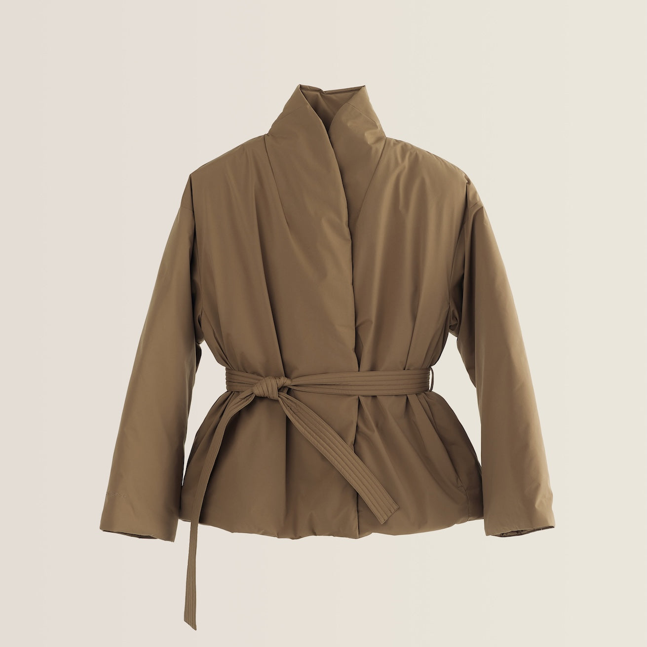 BÉRÉNICE KIMONO PADDED JACKET - light brown