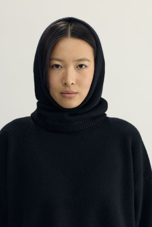 COLETTE KNITTED BALACLAVA - black