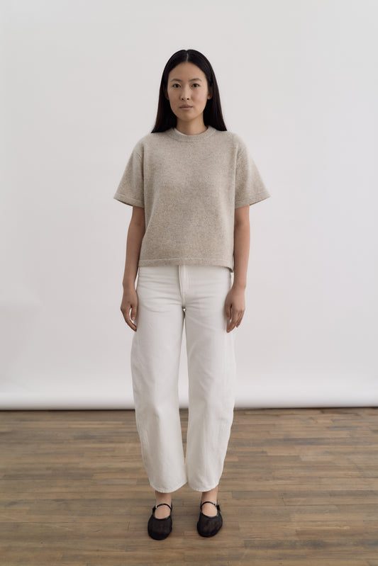 AMBRE KNITTED SS CREWNECK