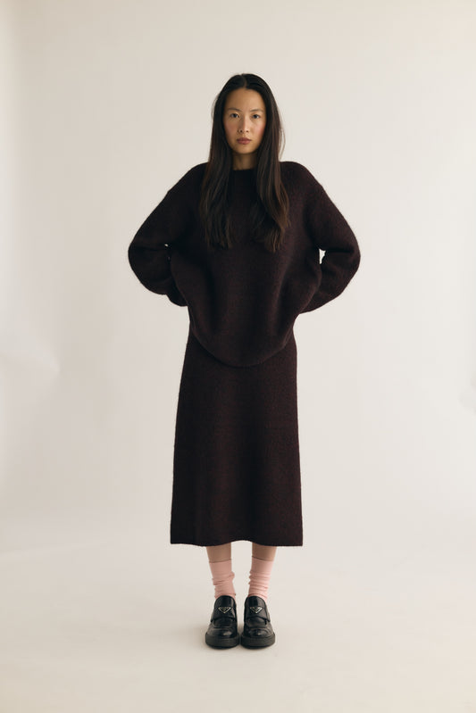 VIVIENNE OVERSIZED KNITTED CREWNECK